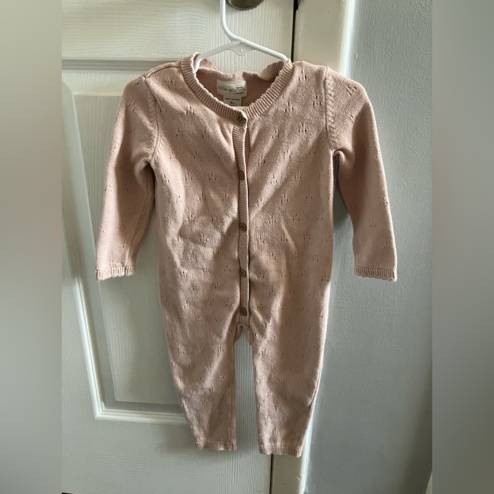 Carter's Blush Knit Baby Footie